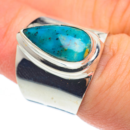 Tibetan Turquoise Rings handcrafted by Ana Silver Co - RING61796