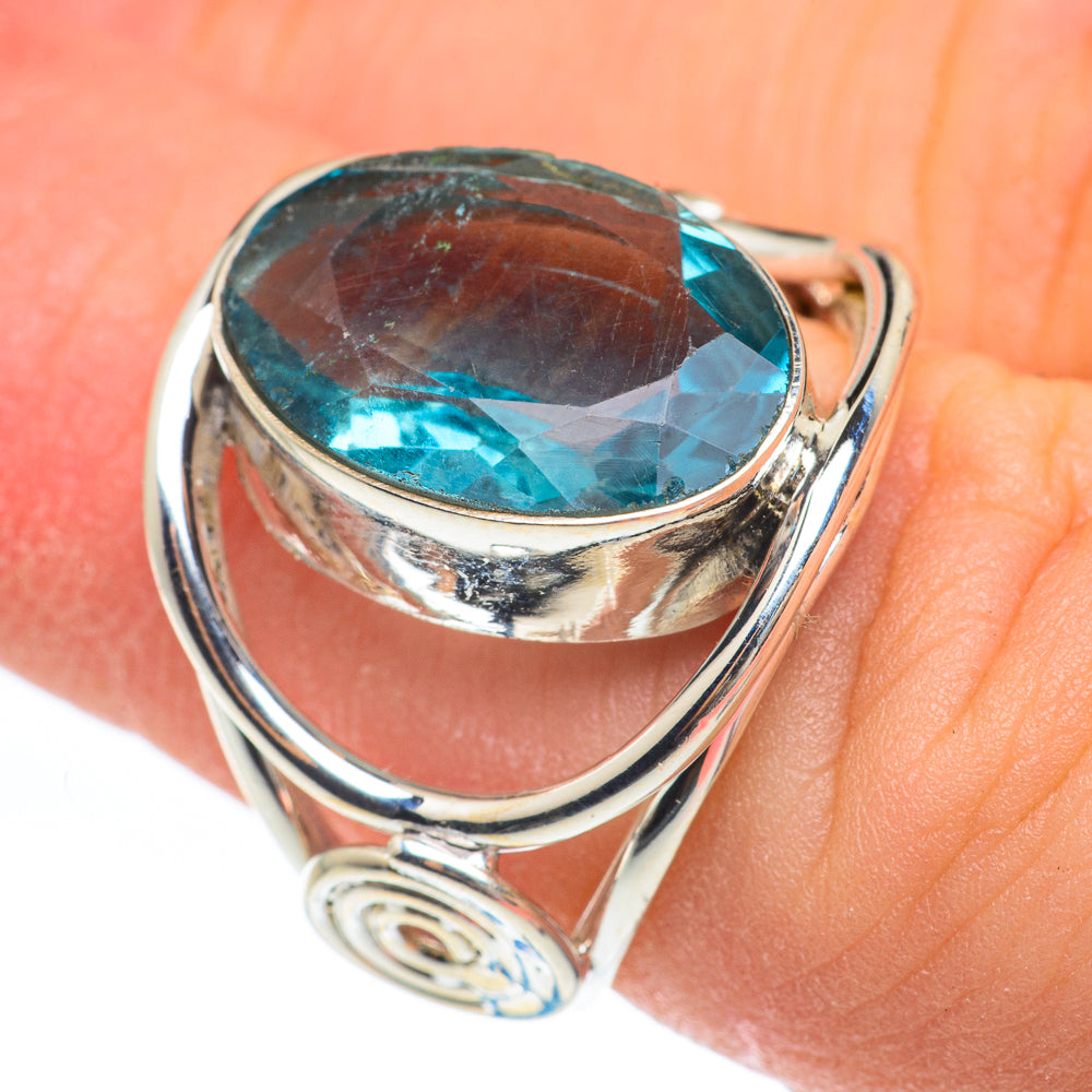 Blue Topaz Rings handcrafted by Ana Silver Co - RING61797