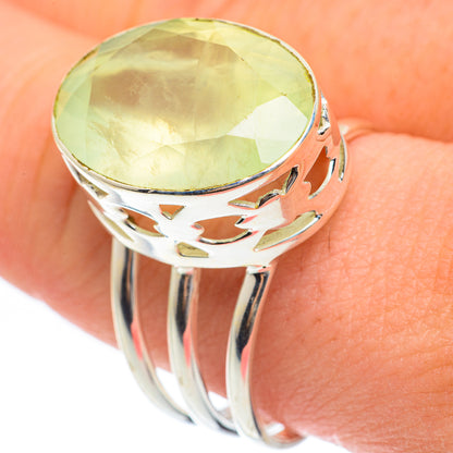 Prehnite Rings handcrafted by Ana Silver Co - RING61799