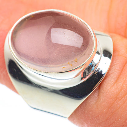 Rose Quartz Rings handcrafted by Ana Silver Co - RING61804