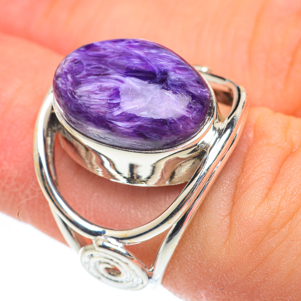 Charoite Rings handcrafted by Ana Silver Co - RING61807
