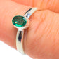 Zambian Emerald Rings handcrafted by Ana Silver Co - RING61816