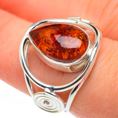 Baltic Amber Rings handcrafted by Ana Silver Co - RING61818