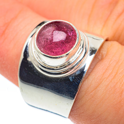 Pink Tourmaline Rings handcrafted by Ana Silver Co - RING61821