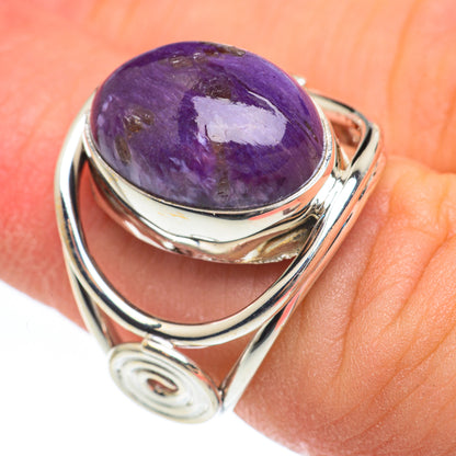 Charoite Rings handcrafted by Ana Silver Co - RING61824