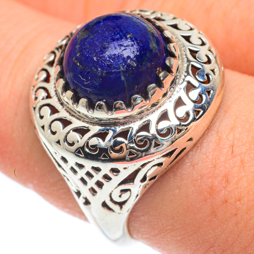 Lapis Lazuli Rings handcrafted by Ana Silver Co - RING61827