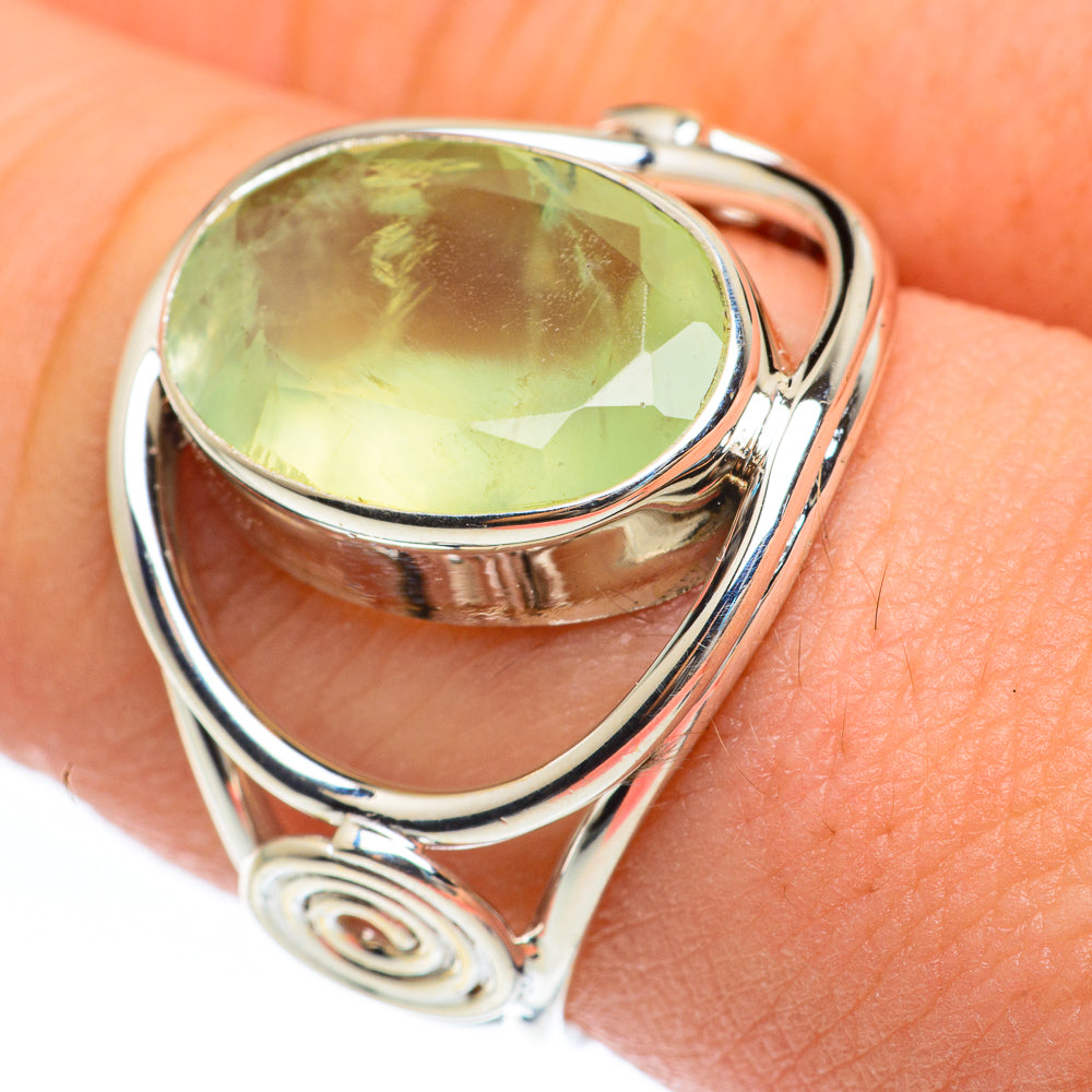 Prehnite Rings handcrafted by Ana Silver Co - RING61831