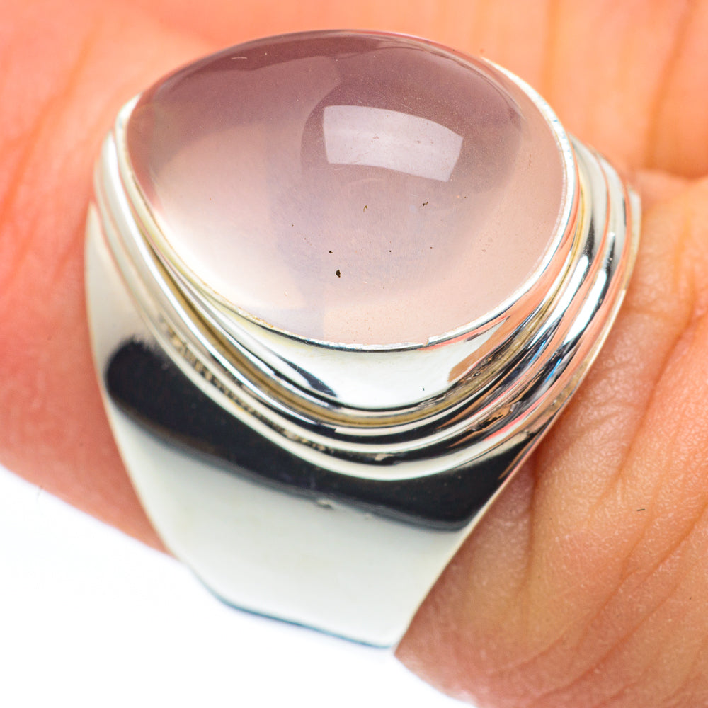 Rose Quartz Rings handcrafted by Ana Silver Co - RING61834