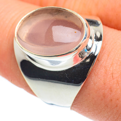 Rose Quartz Rings handcrafted by Ana Silver Co - RING61836