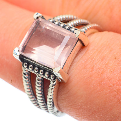 Rose Quartz Rings handcrafted by Ana Silver Co - RING61837