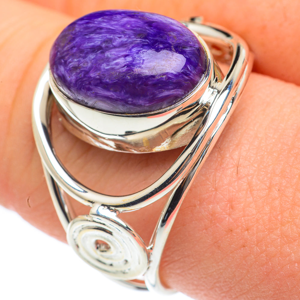 Charoite Rings handcrafted by Ana Silver Co - RING61839