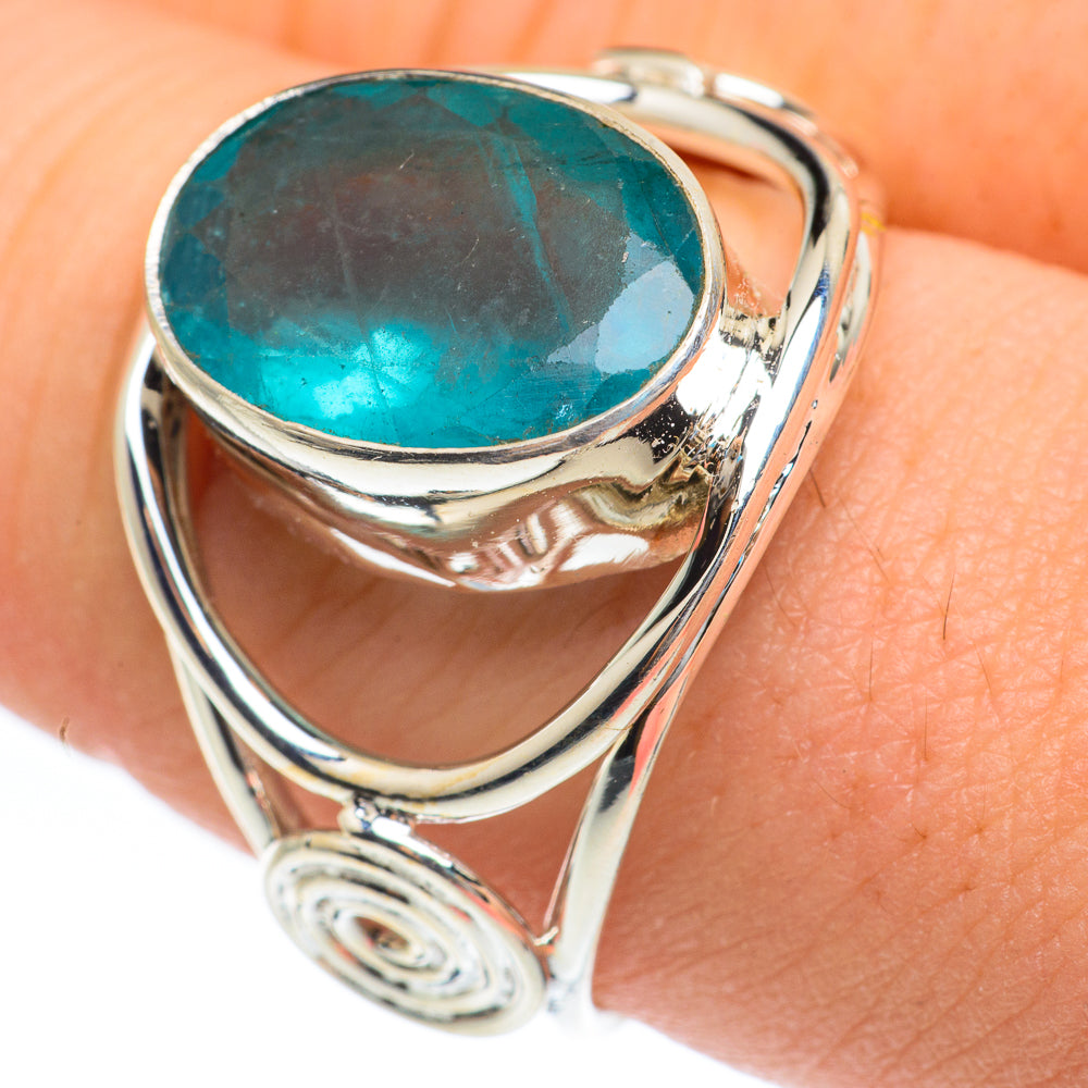 Blue Fluorite Rings handcrafted by Ana Silver Co - RING61844