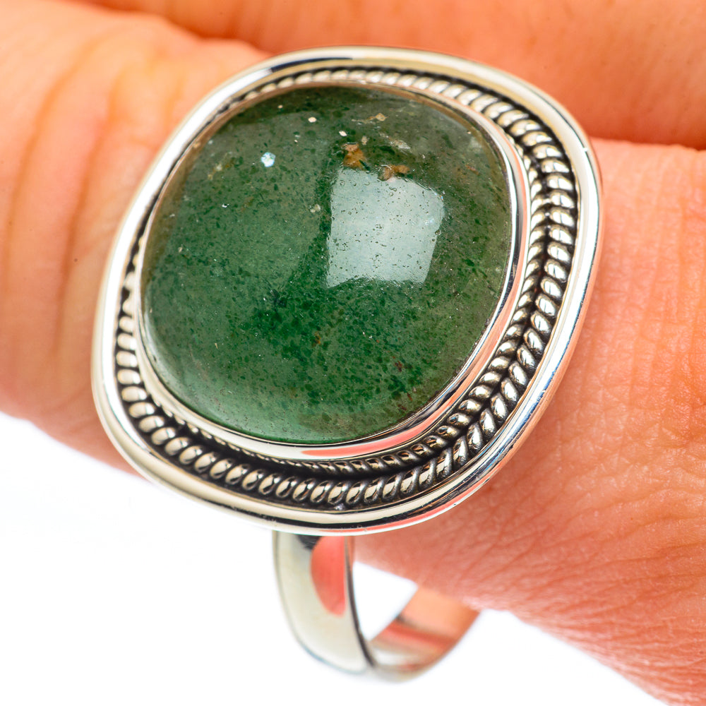 Green Aventurine Rings handcrafted by Ana Silver Co - RING61850