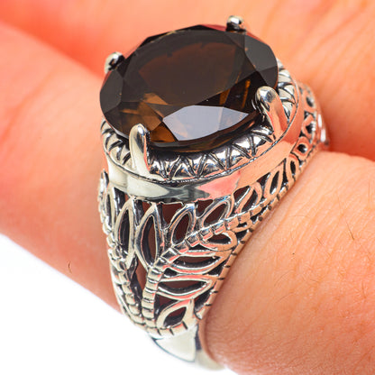 Smoky Quartz Rings handcrafted by Ana Silver Co - RING61851