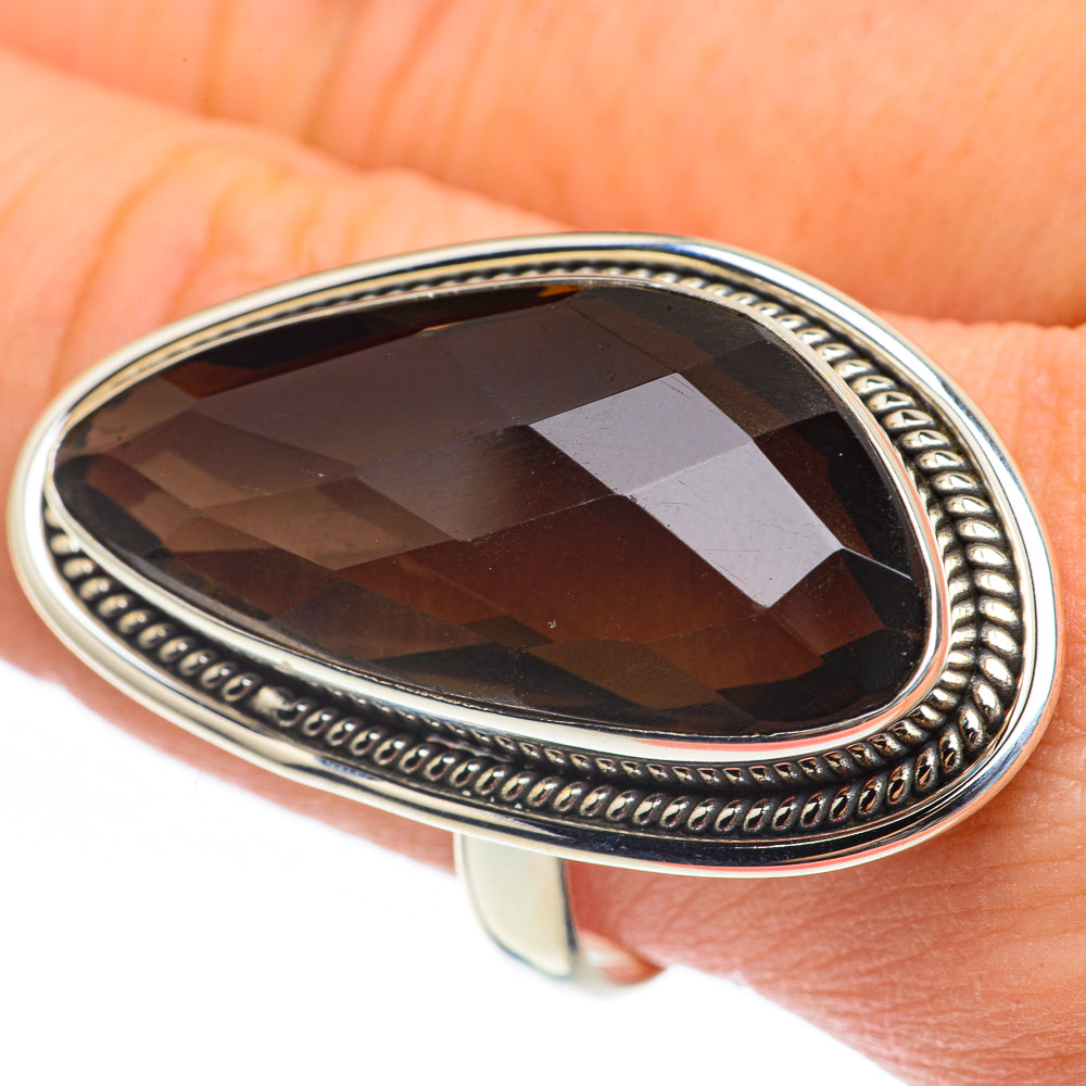 Smoky Quartz Rings handcrafted by Ana Silver Co - RING61854
