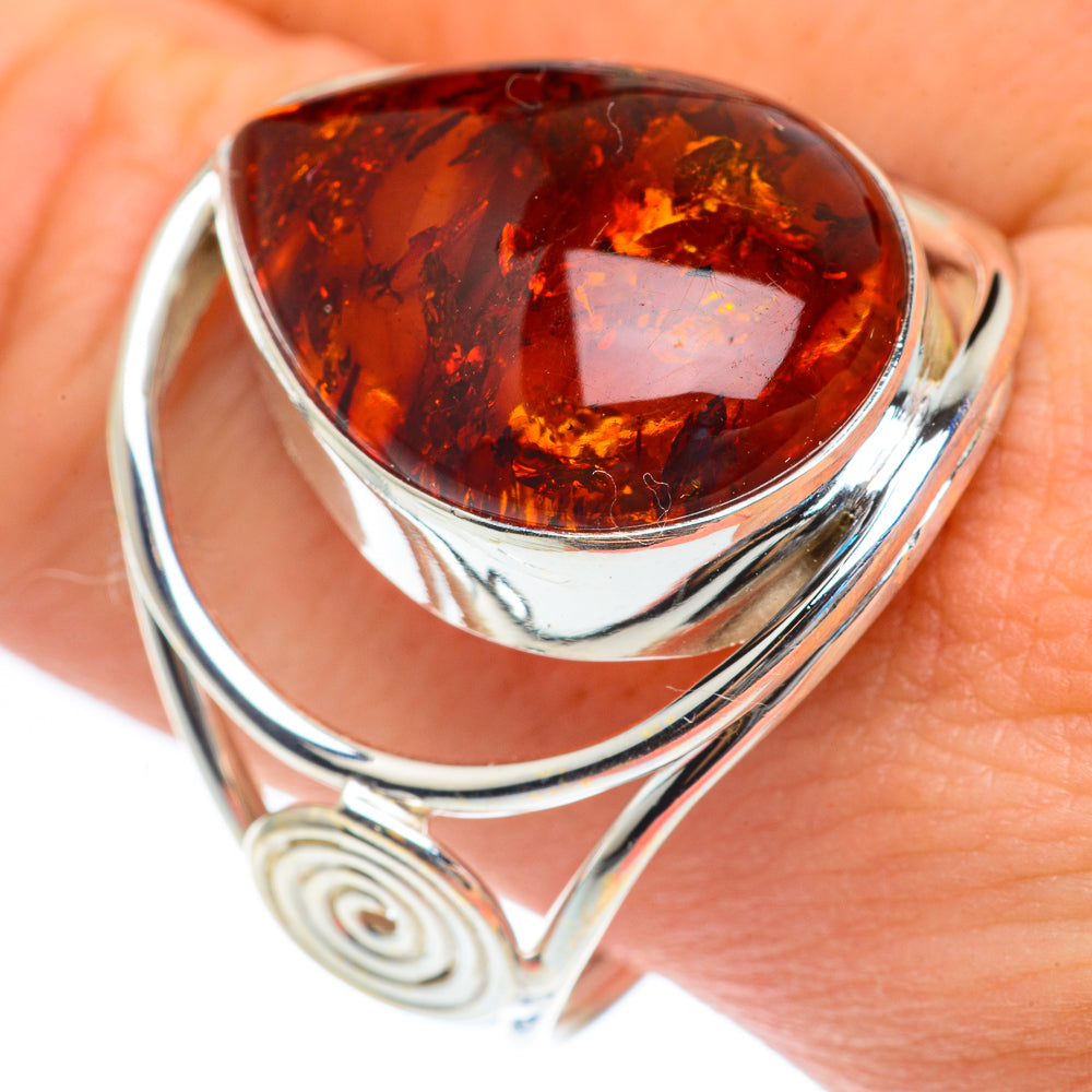 Baltic Amber Rings handcrafted by Ana Silver Co - RING61858