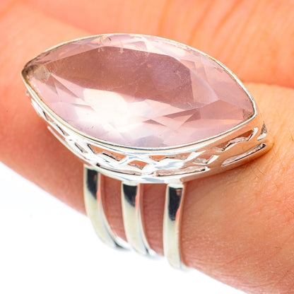 Rose Quartz Rings handcrafted by Ana Silver Co - RING61860
