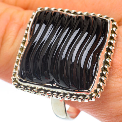 Black Onyx Rings handcrafted by Ana Silver Co - RING61863