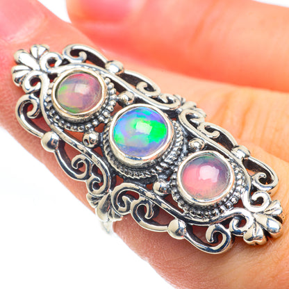 Ethiopian Opal Rings handcrafted by Ana Silver Co - RING61866