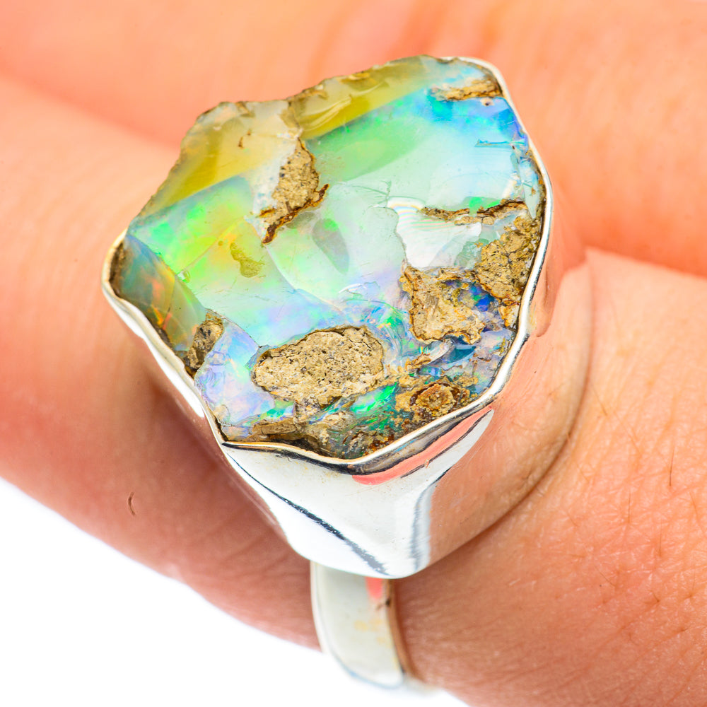 Ethiopian Opal Rings handcrafted by Ana Silver Co - RING61867