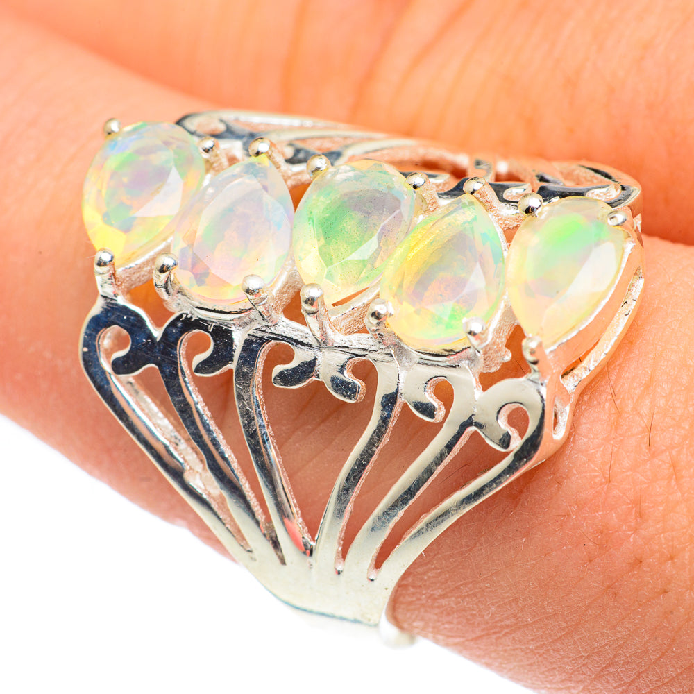 Ethiopian Opal Rings handcrafted by Ana Silver Co - RING61869