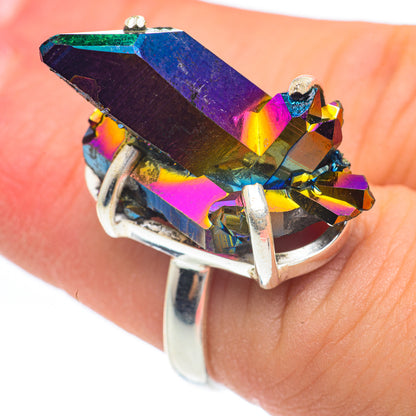 Titanium Sunshine Druzy Rings handcrafted by Ana Silver Co - RING61871