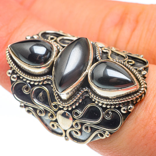 Hematite Rings handcrafted by Ana Silver Co - RING61873