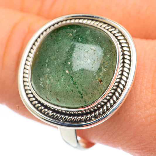 Green Aventurine Rings handcrafted by Ana Silver Co - RING61881