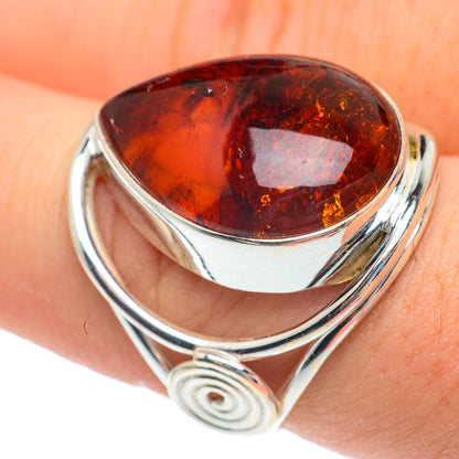 Baltic Amber Rings handcrafted by Ana Silver Co - RING61885