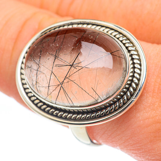 Tourmalinated Quartz Rings handcrafted by Ana Silver Co - RING61895