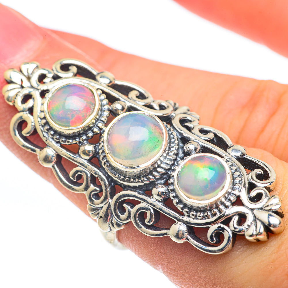 Ethiopian Opal Rings handcrafted by Ana Silver Co - RING61899