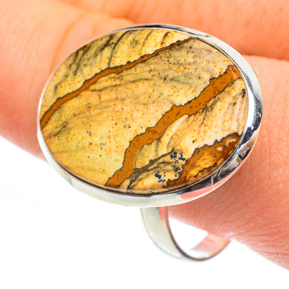 Picture Jasper Rings handcrafted by Ana Silver Co - RING61909