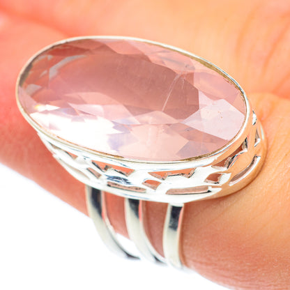 Rose Quartz Rings handcrafted by Ana Silver Co - RING61912