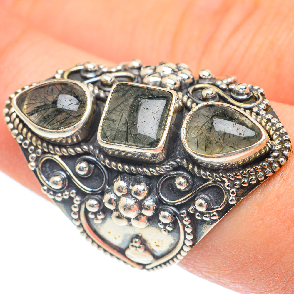 Tourmalinated Quartz Rings handcrafted by Ana Silver Co - RING61915