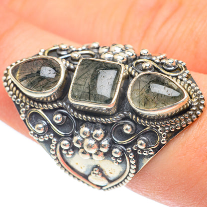Tourmalinated Quartz Rings handcrafted by Ana Silver Co - RING61915