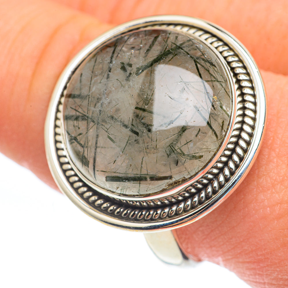 Tourmalinated Quartz Rings handcrafted by Ana Silver Co - RING61916