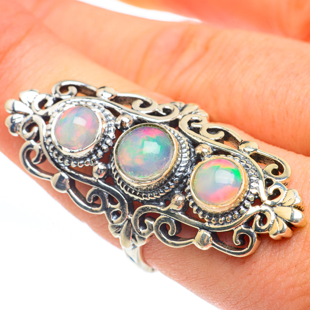 Ethiopian Opal Rings handcrafted by Ana Silver Co - RING61917