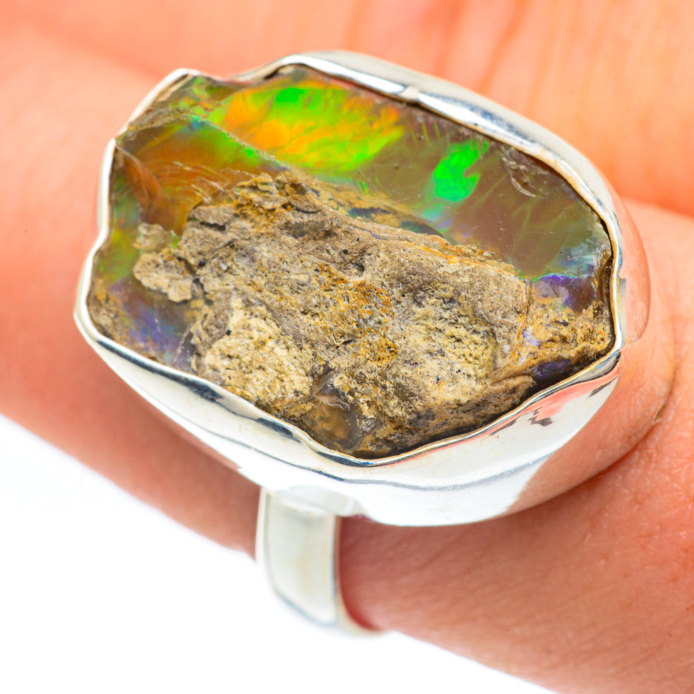 Ethiopian Opal Rings handcrafted by Ana Silver Co - RING61918