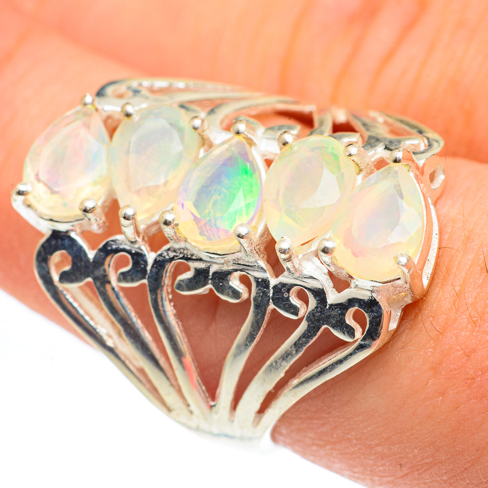 Ethiopian Opal Rings handcrafted by Ana Silver Co - RING61919