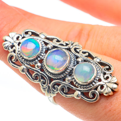Ethiopian Opal Rings handcrafted by Ana Silver Co - RING61920
