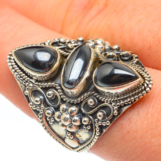 Hematite Rings handcrafted by Ana Silver Co - RING61923
