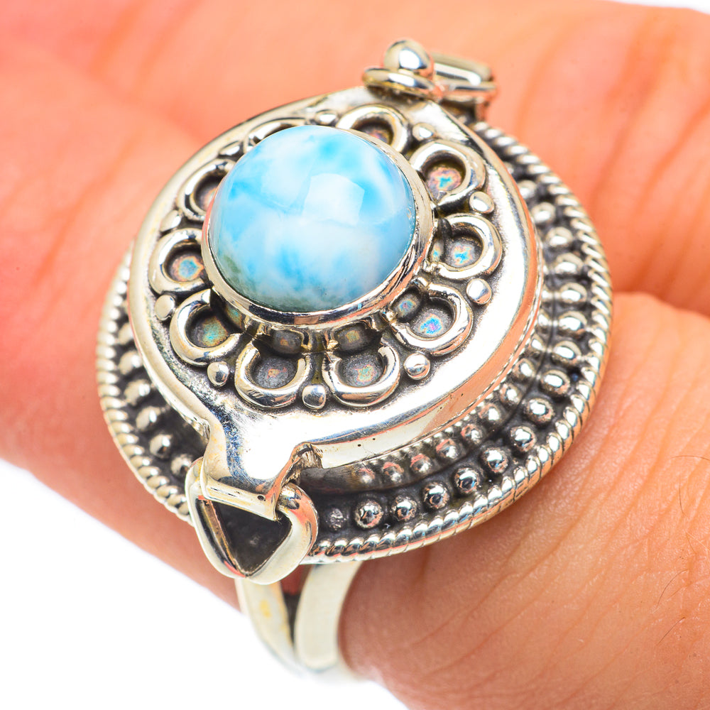 Larimar Rings handcrafted by Ana Silver Co - RING61926