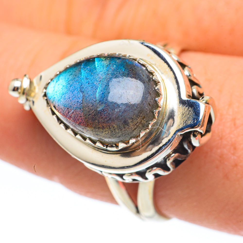 Labradorite Rings handcrafted by Ana Silver Co - RING61928