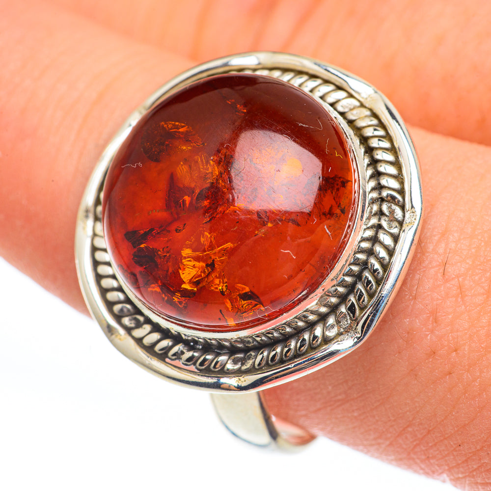 Baltic Amber Rings handcrafted by Ana Silver Co - RING61933