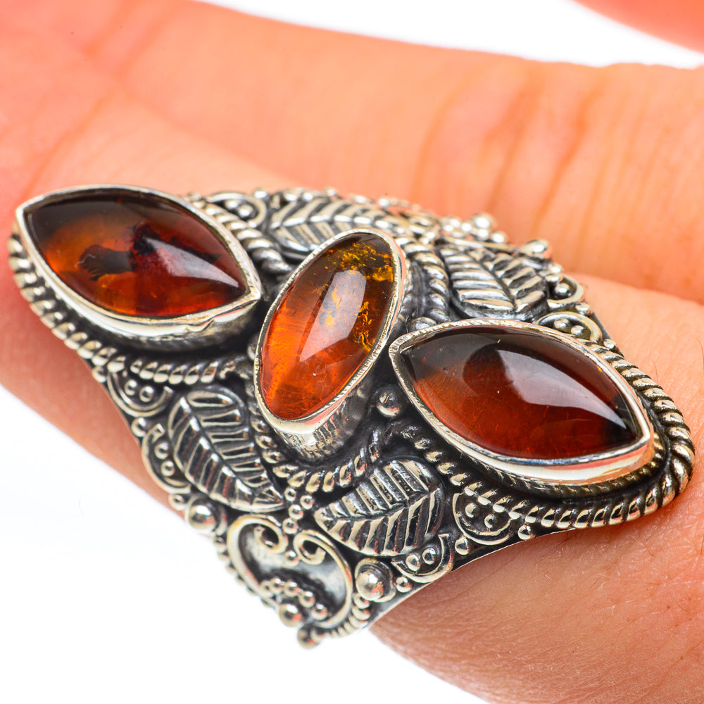 Baltic Amber Rings handcrafted by Ana Silver Co - RING61934