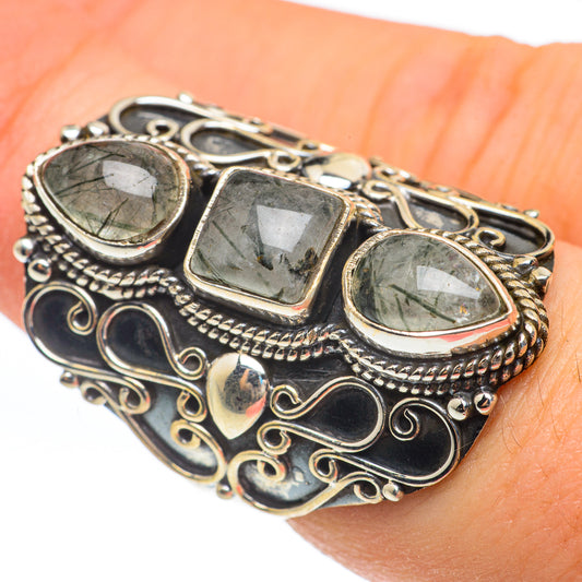 Tourmalinated Quartz Rings handcrafted by Ana Silver Co - RING61939