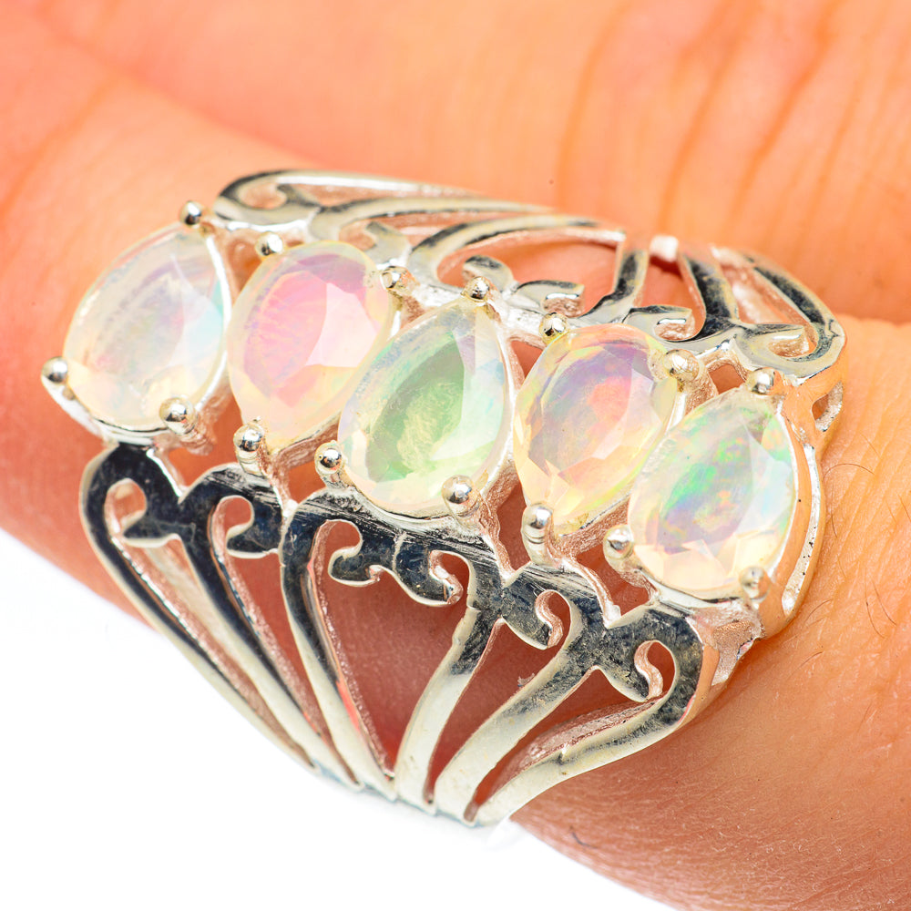 Ethiopian Opal Rings handcrafted by Ana Silver Co - RING61941