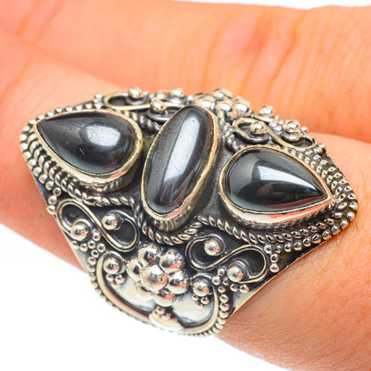 Hematite Rings handcrafted by Ana Silver Co - RING61942