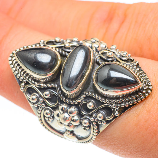 Hematite Rings handcrafted by Ana Silver Co - RING61942