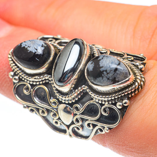 Hematite Rings handcrafted by Ana Silver Co - RING61943